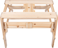 Drewniany stolik ogrodowy dla dzieci z ławką z chowanymi pojemnikami Small Foot