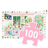 Puzzle dla dzieci obserwacja Szkoła baletowa 100 elementów Djeco