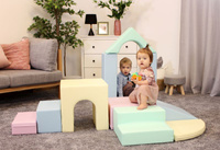 Duże klocki piankowe do wspinaczki i aktywnej zabawy dla dzieci zestaw pastelowy Creativity IGLU