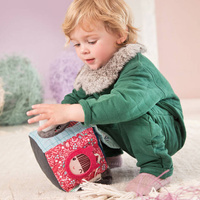 Wielofunkcyjna kostka dźwiękowa angażująca zmysły Wilk Louis 9 m+ Lilliputiens