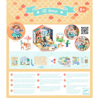 Drewniany domek dla lalek diy mini Mi House Mia Djeco 
