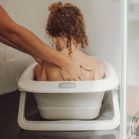 Składana wanienka dla dzieci Eazy Pop Camélé'O Gris velours Beaba