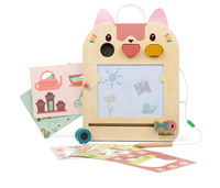 Lilliputiens Kotka Jeanne drewniana Tablica-Znikopis z magnetycznymi klockami