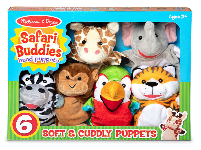 Zestaw pacynek na rękę Przyjaciele z safari Melissa and Doug