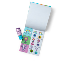 Sticker Wow książeczka purpurowy Jednorożec stempel z naklejkami Melissa & Doug