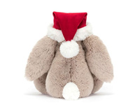 Króliczek Beżowy w Czapce Mikołaja 31 cm Jellycat pluszaki dla dzieci
