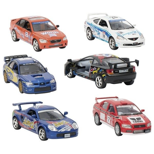 Metalowy pojazd z napędem, Street racers, 1:36